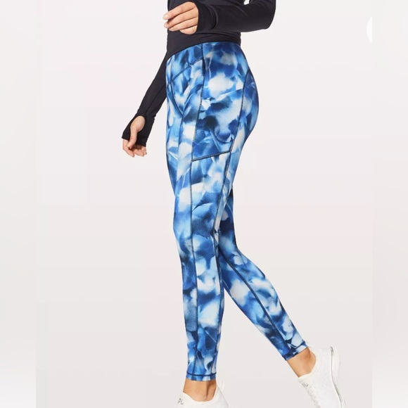 Lululemon Speed Up Tight 28" Size 6 blush blossom alpine white midnight navy - Picture 2 of 11